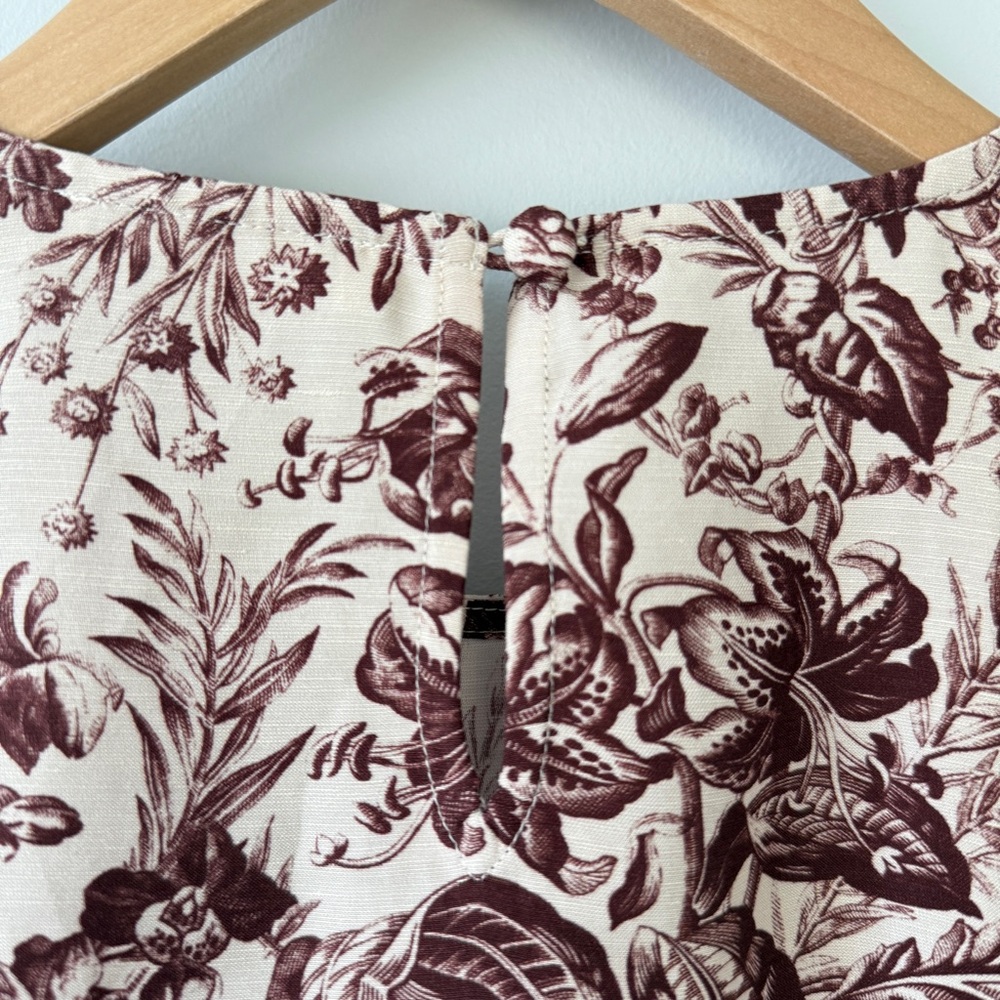 NWT DÔEN Belina Floral Print Dress | Size Med - Picture 5 of 11